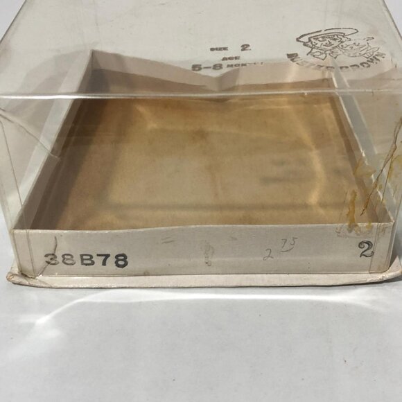 Vintage Buster Brown Childs Baby Shoes Sandals White Original Box Size 2 5-8 Mo - Picture 12 of 12